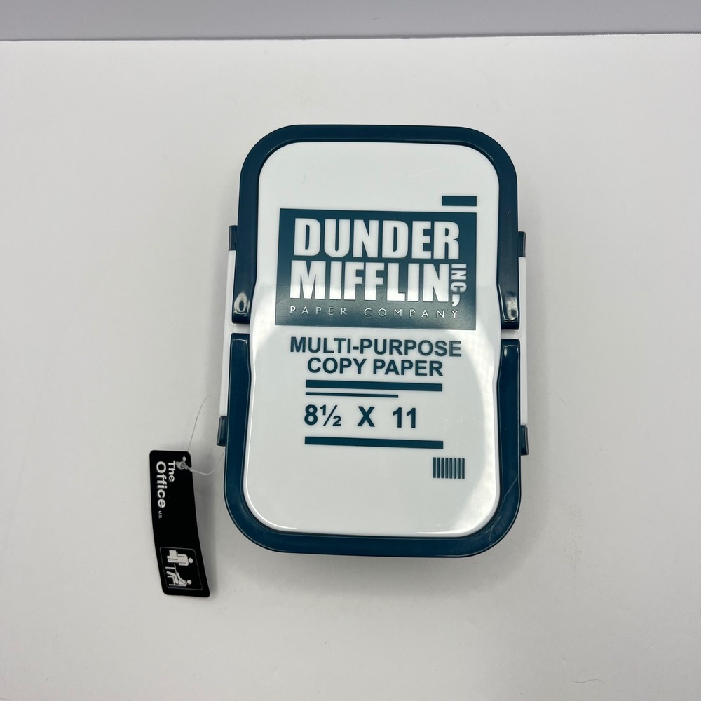 Dunder Mifflin Bento Snack Box The Office Michael Scott Paper Ream Lunch Picnic